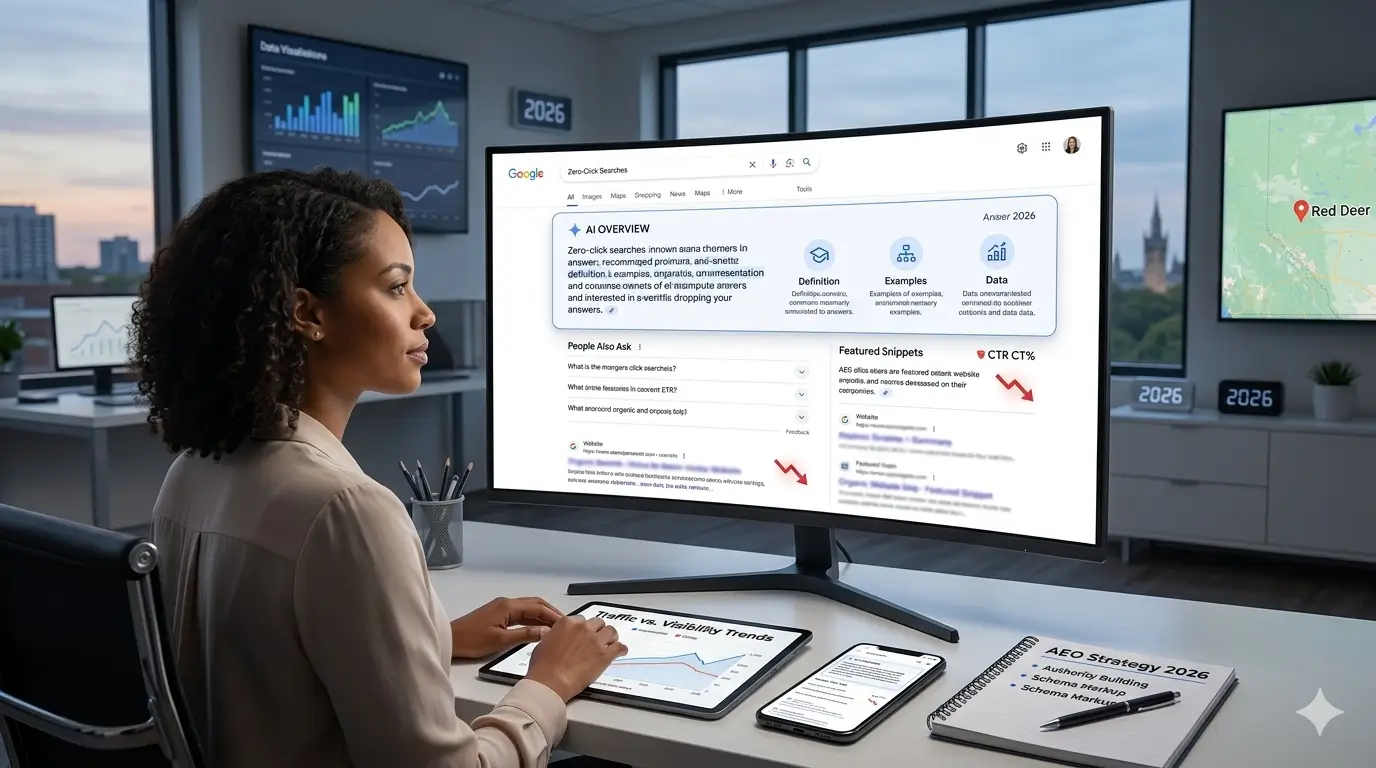 Zero-Click Search SEO Strategy How Digi AI can fix dropping website traffic in 2026.